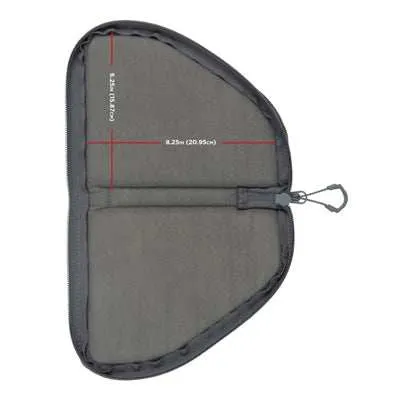 Allen 8" Pistol Case with Mag Pouch - Charcoal