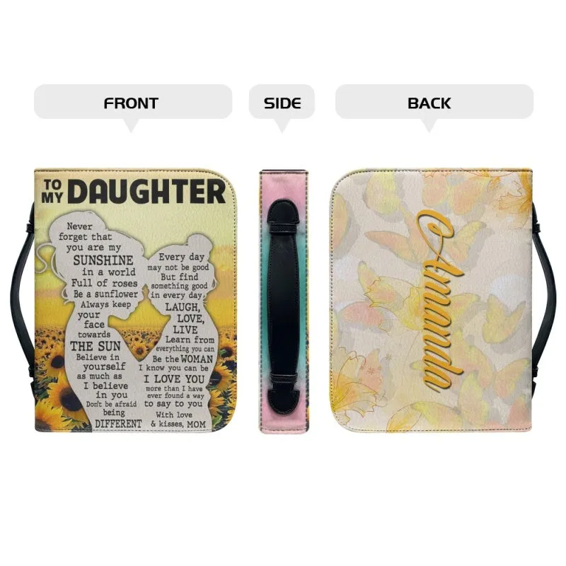 Christianartbag Bible Cover, To My Daughter From Mom Bible Cover, Personalized Bible Cover, Art Design Bible Cover, Christian Gifts, CAB22071223.