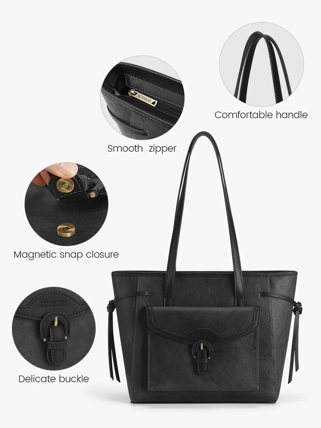Evelina Washable Paper Classic Tote