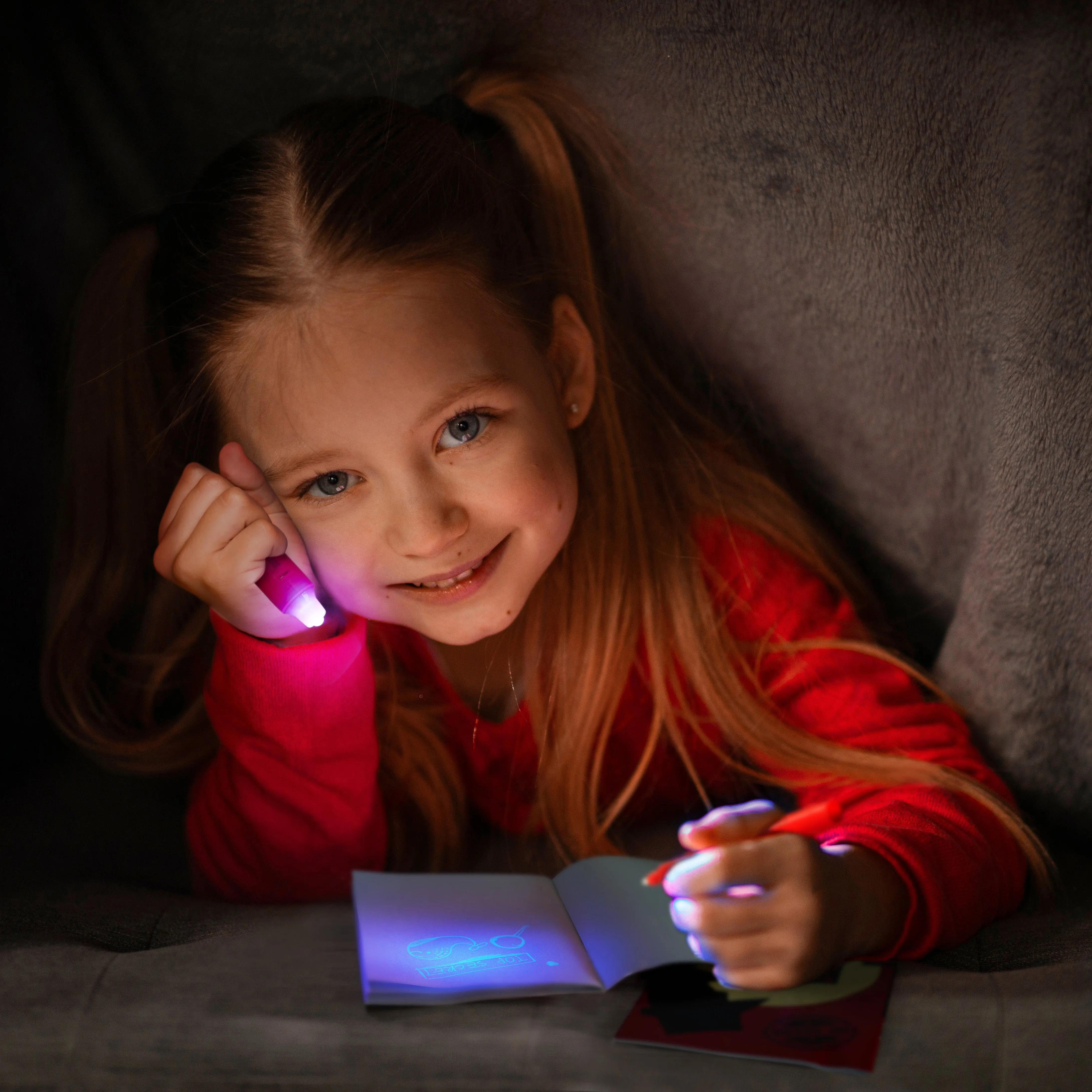 Invisible Ink Note Pads with UV Pen Lamps