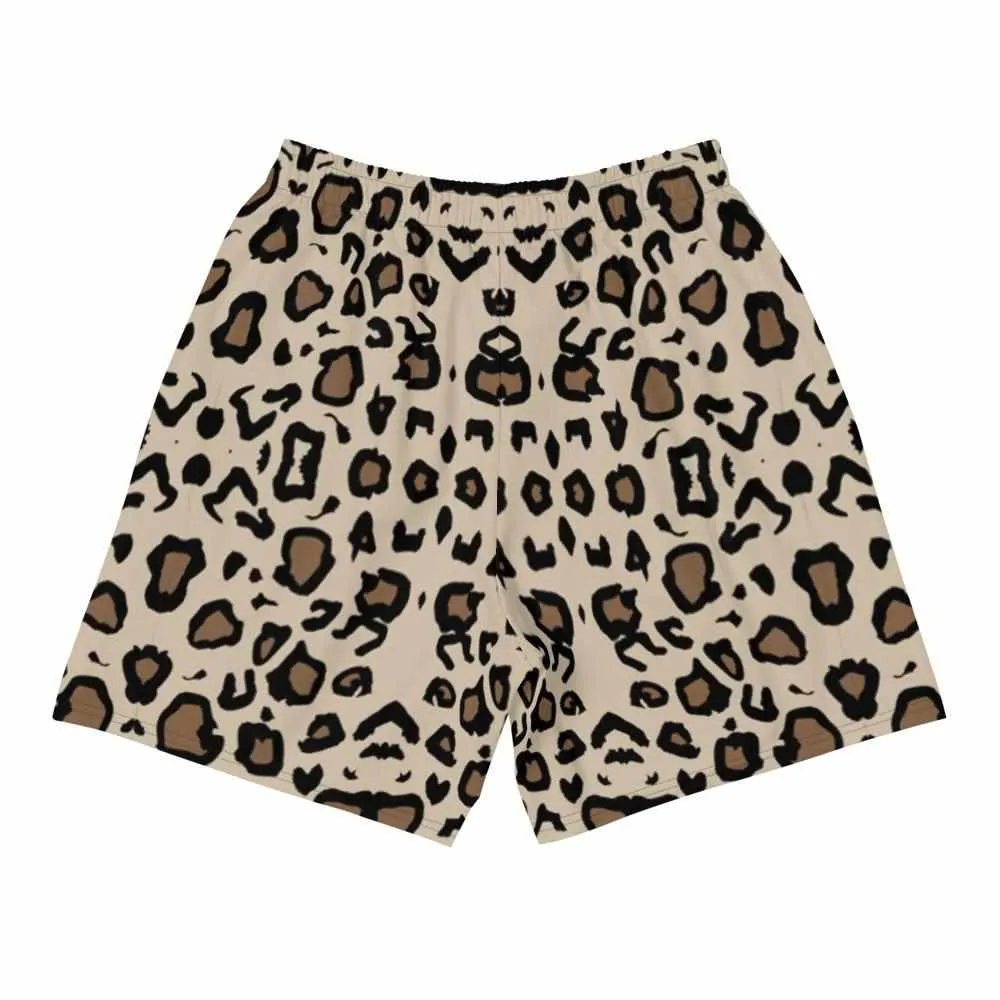Leopard Skin Active Training Workout Shorts