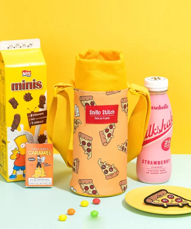 SNILLO STITCH Tumbler Pouch Pizza - Yellow